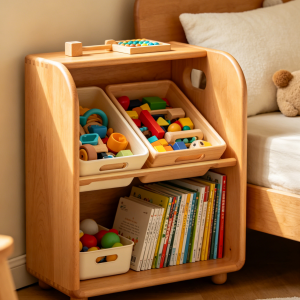 Corner Toy Storage Cabinet